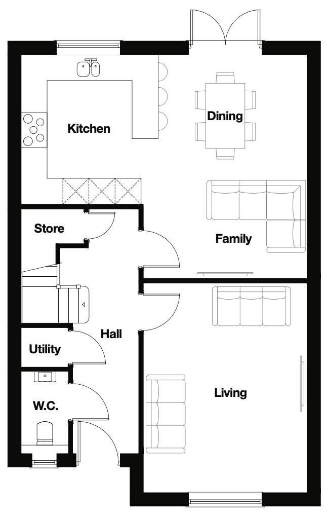 Floorplans for The Beeley (Showhouse)