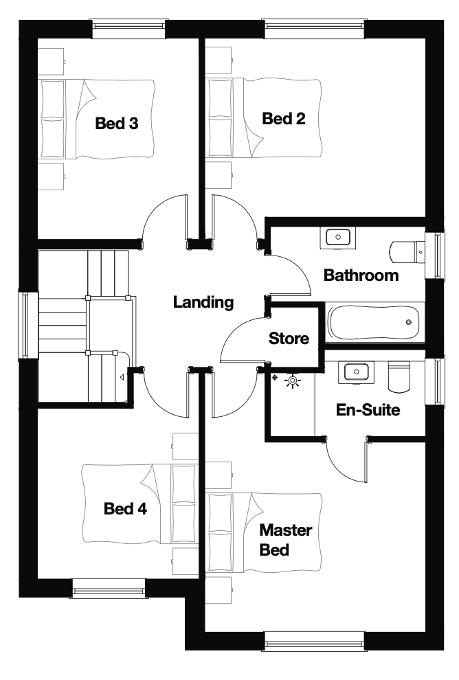 Floorplans for The Beeley (Showhouse)